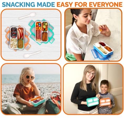 Snack Container Boxes for Kids Toddlers (2 Count)