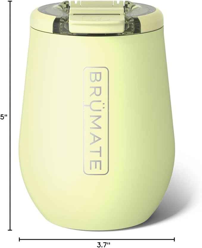 BrüMate Uncork'd 14oz 100% Leakproof Insulated Wine Tumbler | Locking Lid | Insulated Stainless Steel Wine Glass | Perfect For Travel & Outdoors | BPA-Free (Prickly Pear)