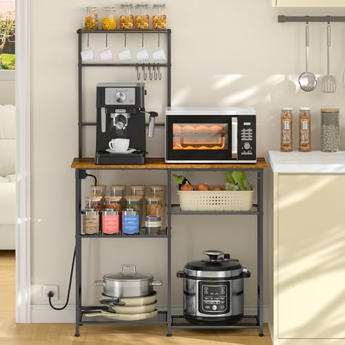 Bakers Rack with Power Outlet