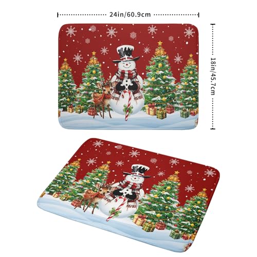 Christmas Snowman Dish Drying Mat for Kitchen Counter
