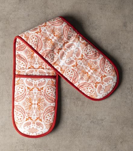Double Oven Mitts 100% Cotton Double Oven Glove