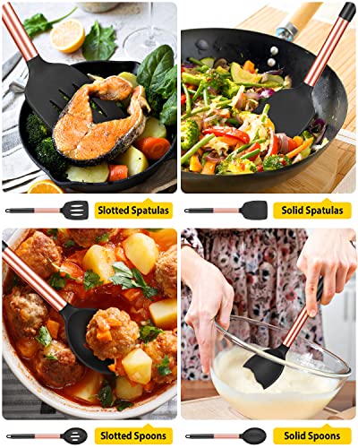 Pack of 4 Silicone Cooking Utensils Set (4 Count)