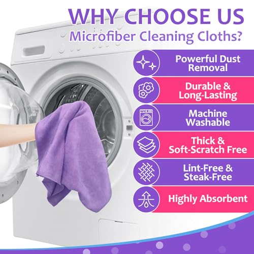 3 Pcs Extra Large Microfiber Cleaning Cloth (3 Count)