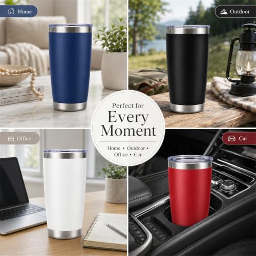 20oz Stainless Steel Insulated Tumblers Bulk (12 Count)