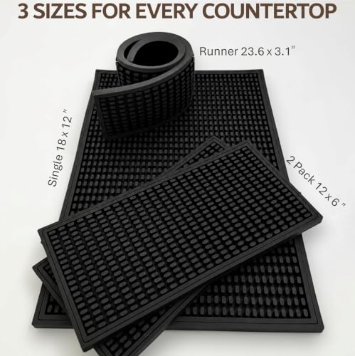 2 Pack Rubber Bar Mat