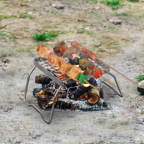 6" Small Folding Campfire Grill