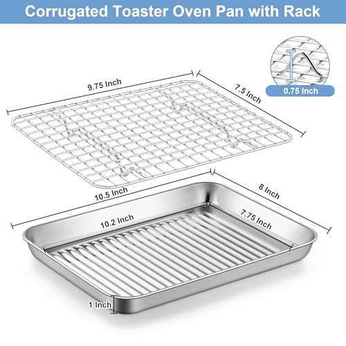 Toaster Oven Pan with Rack (20 Count)