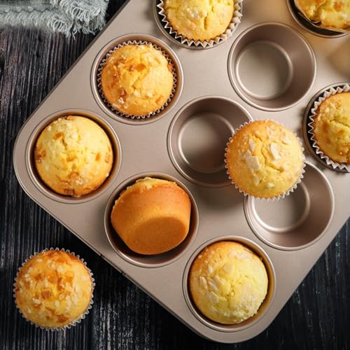 2 Packs Nonstick Round Muffin Baking Pan Tin (2 Count)
