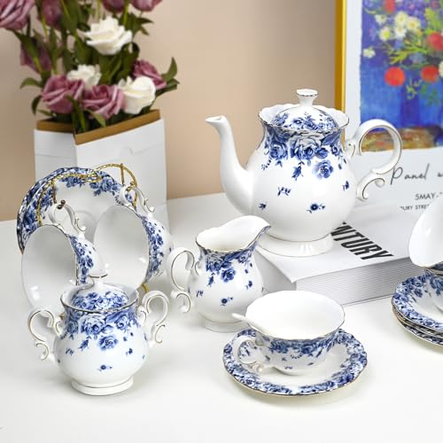 Bone China Tea Set for Adults