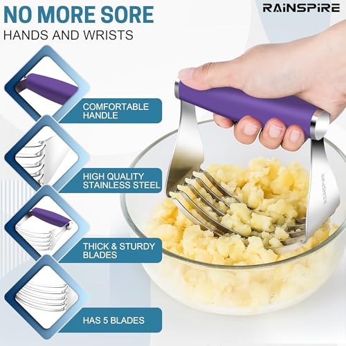 Large Pastry Cutter For Baking Durable Pastry Blender Dough Cutter Purple