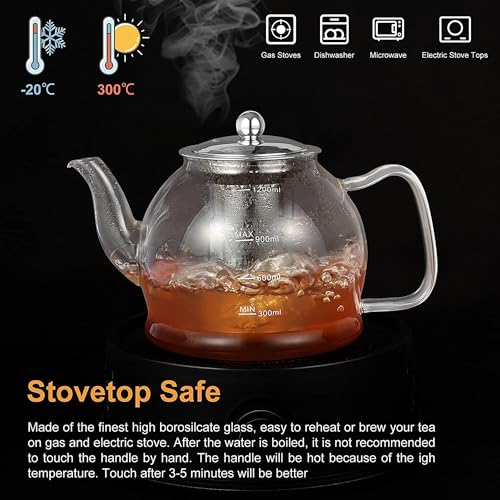 Glass Teapot 40oz