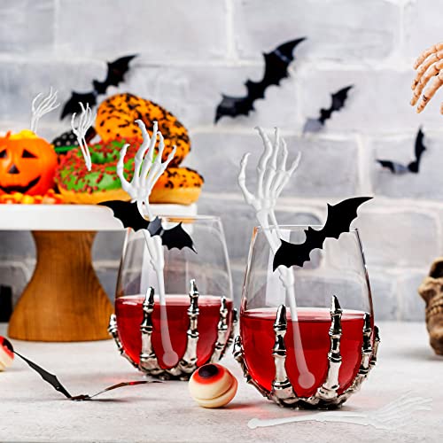 Halloween Swizzle Sticks Skeleton Cocktail Garnish