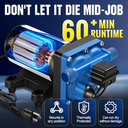 110V RV Water Booster Transfer Pump