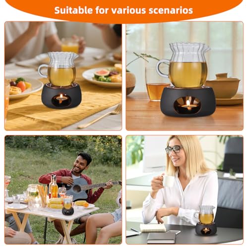 1 Set Ceramic Teapot Warmer Heating Base
