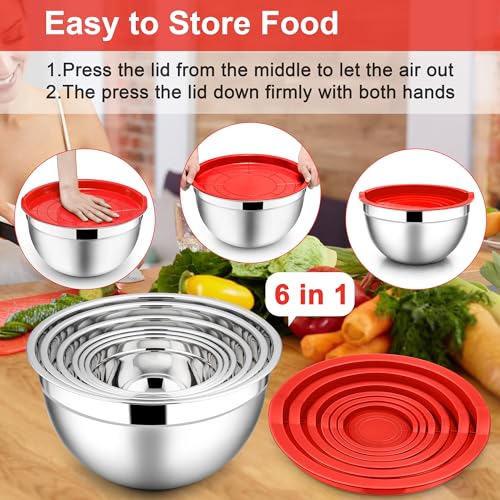 Mixing Bowls with Lids (6 Count)