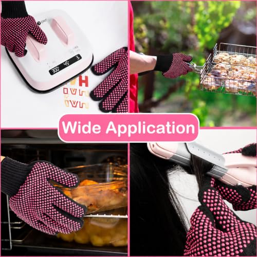 Heat Resistant Gloves for Sublimation 2Pcs with Silicone Bumps