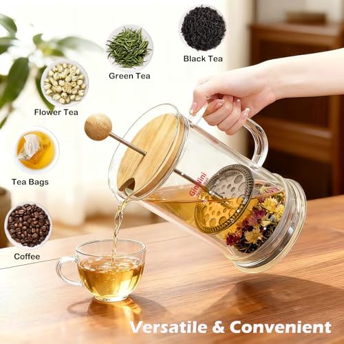 34oz French Press Coffee & Tea Maker Double (33.814 Fl Oz)