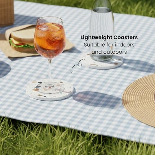 Terrazzo Coasters Set of 6 (6 Count)