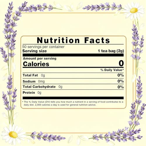 Chamomile Lavender Tea (50 Count)