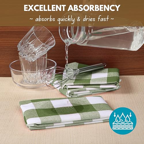 Buffalo Check Kitchen Dish Towels (12 Count)