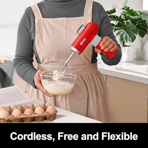Cordless Rechargeable Hand Mixer for Kitchen