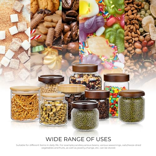 1PC Glass Storage Jars with Airtight Lids