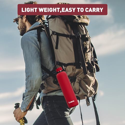 Slim Insulated Water Bottles for Travel 32oz with Clip