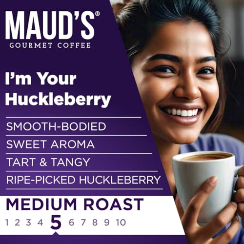 Huckleberry Flavored Medium Roast Coffee Pods (18 Count)