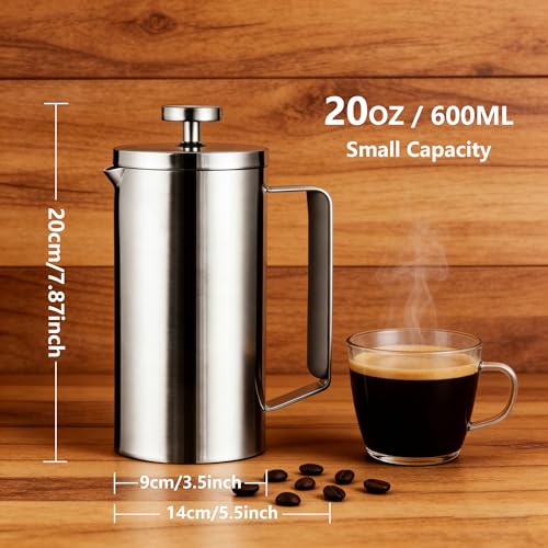 600ml Small French Press Coffee Maker