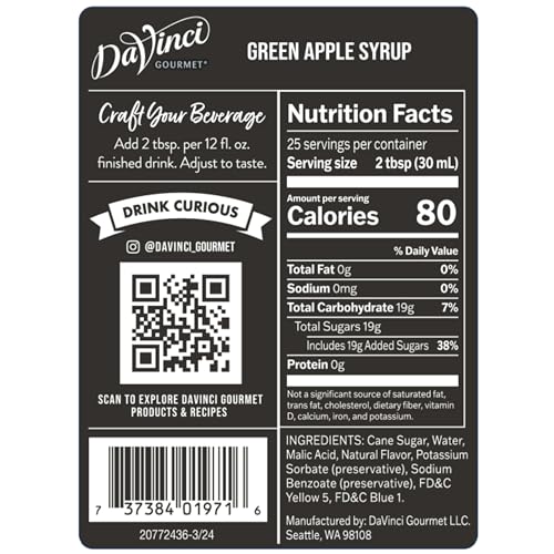 Green Apple Syrup (101.6 Fl Oz)