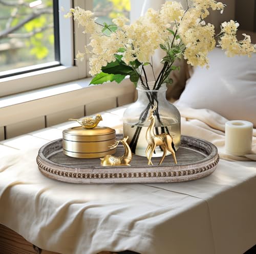 Oval Decorative Wooden Tray