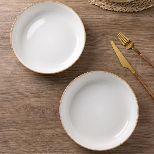 8.75'' Large Ceramic Pasta Bowls (4 Count)
