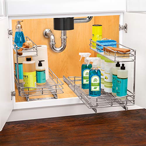 Pull Out Under Sink Kitchen Cabinet Organizer