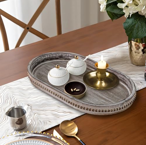 Oval Decorative Wooden Tray
