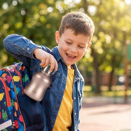 Mini Vacuum Insulated Water Bottle With Bamboo Lid (6 Count)
