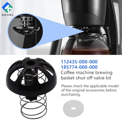 2 Pack Coffee Maker Brew Basket Stop Valve Kit 112435