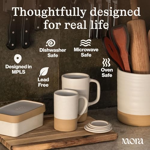 Ceramics Large Tea Mug with Loose Leaf Infuser and Ceramic Lid