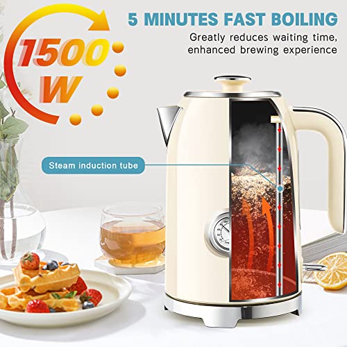 57oz Electric Kettle with Thermometer