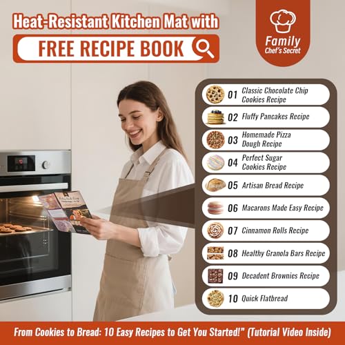 Silicone Baking Mat with 10 Useful Recipes