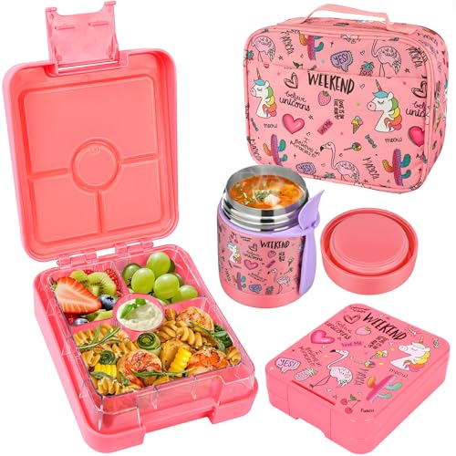 Bento Lunch Box Set With 10oz Soup Thermo