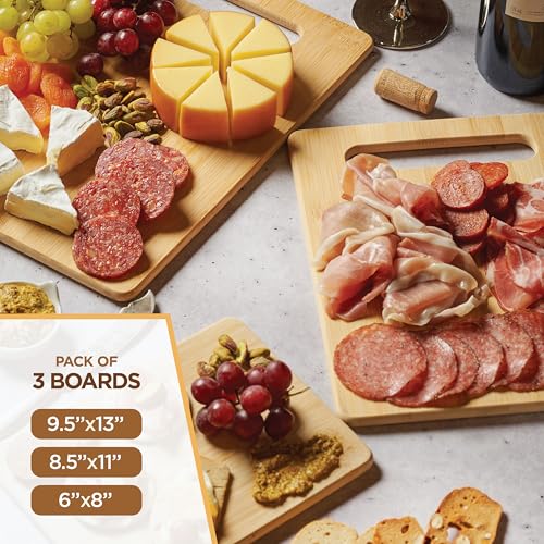 Bamboo Cutting Boards for Kitchen (3 Count)