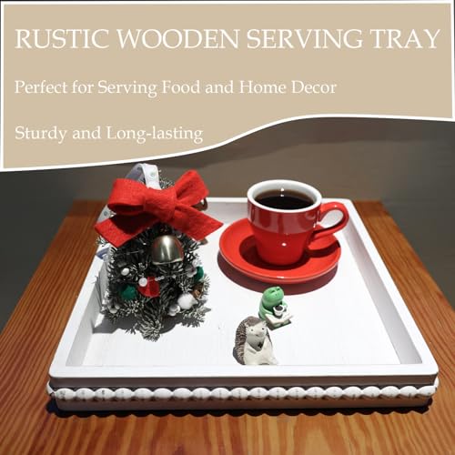 Square Wood Decorative Serving Tray