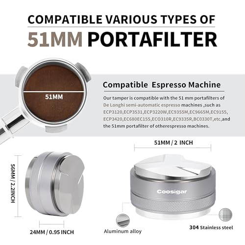 51mm Coffee Distributor and Tamper
