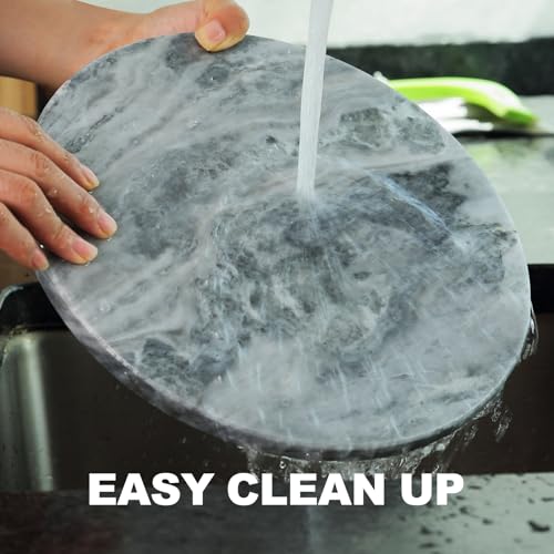Brazilian Round Marble Cutting Board for Kitchen