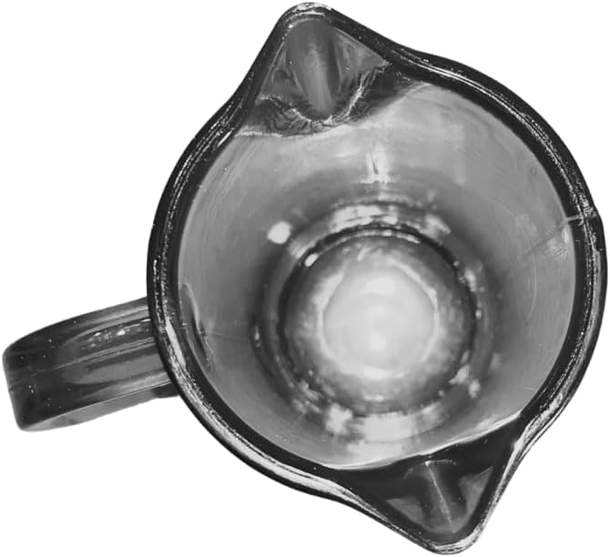 3 Oz Smoked Double Spout Plastic Espresso Shot Pitcher Cup