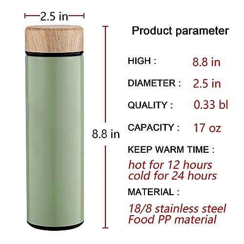 15oz Water Bottle Stainless Steel Thermos Flask