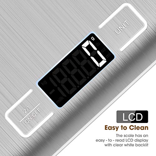 Food Scale 22lb Digital Kitchen Scale Weight Grams and Oz for Baking and Cooking