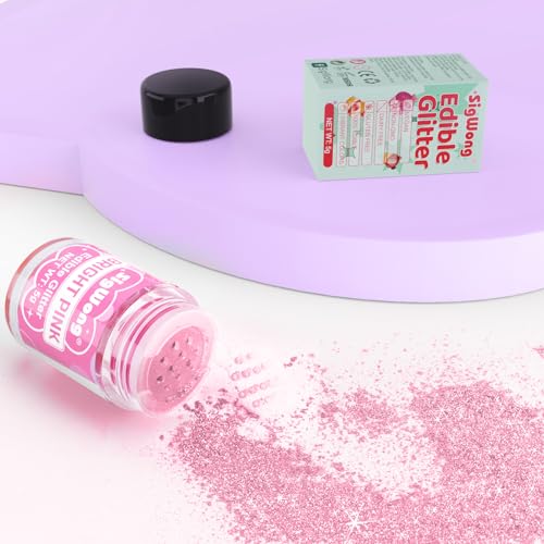 Bright Pink Edible Glitter