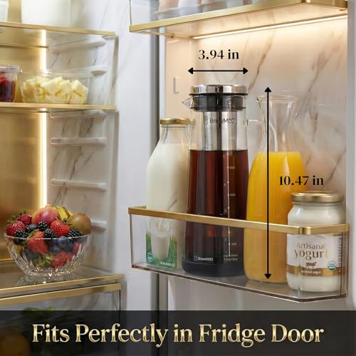 Sleek 1.4L 48oz Glass Cold Brew Coffee Maker Pitcher