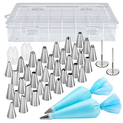 42 Piping Bags and Tips Set Frosting Piping Kit for Beginners & Pros